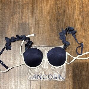 Ancora Navy Blue Bikini Top
